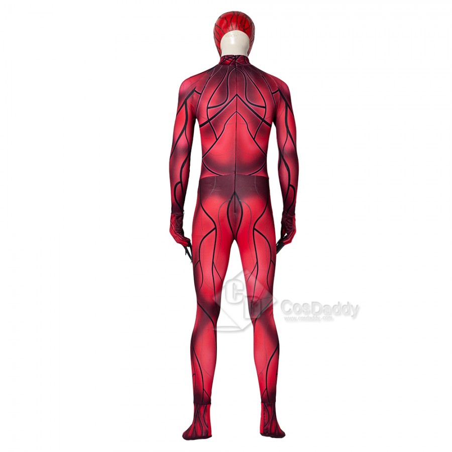 Venom 2 Carnage Cosplay Costume Halloween Bodysuit Spiderman Jumpsuit